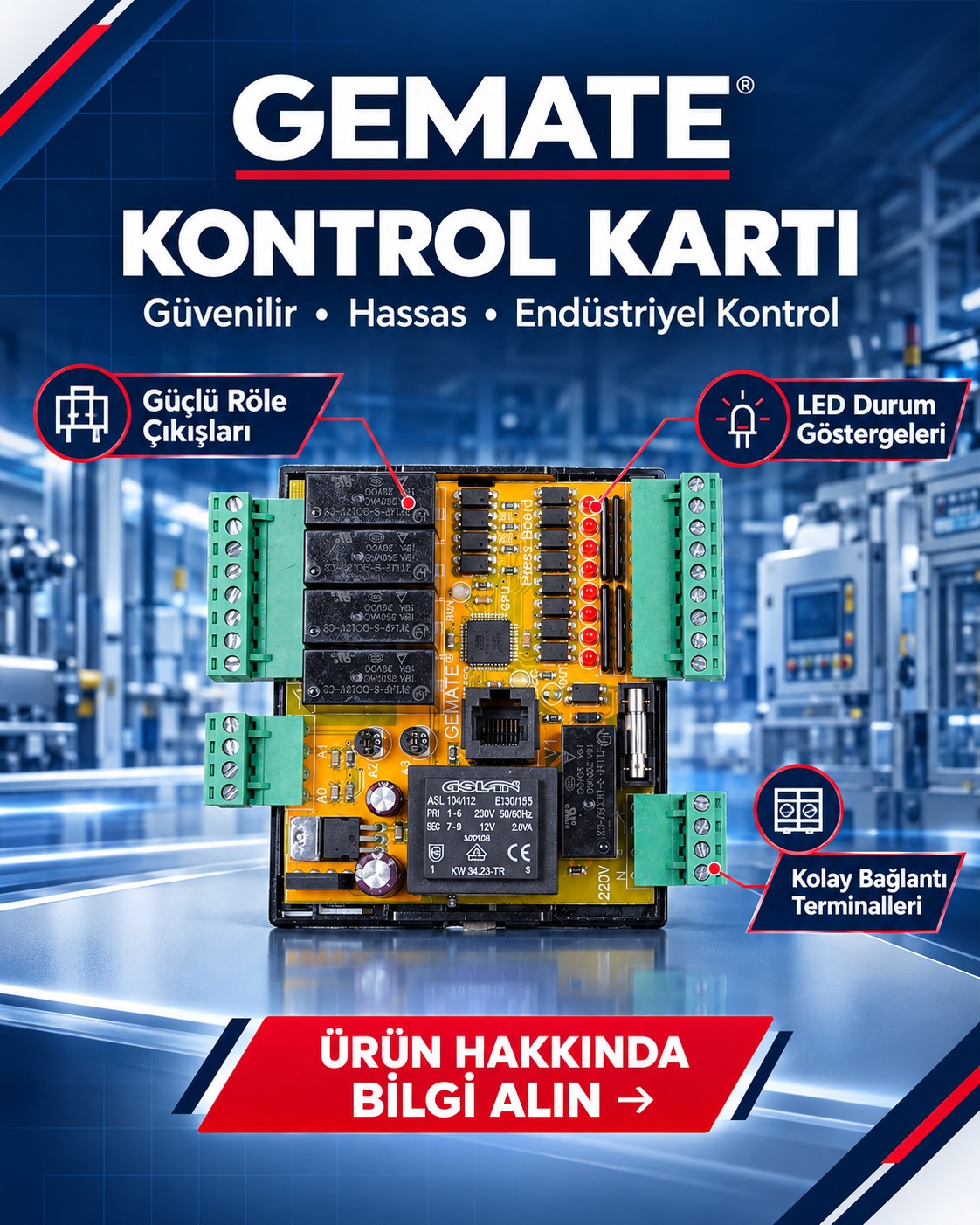 GEMATE Gezer Kafa Kontrol Kartı